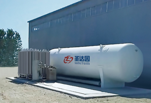 Станция газоснабжения модульная малая криогенная для СПГ CIMC SANCTUM LNG станция модульная Вакуумная техника